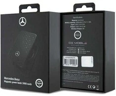 Mercedes Powerbank MEPB3KMESTK 5W 3000mAh juodos spalvos MagSafe