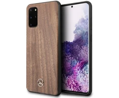 Mercedes MEHCS67VWOLB S20+ G985 kietas dėklas rudos spalvos Wood Line Walnut