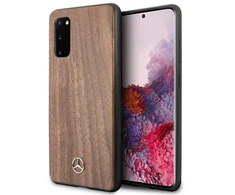 Mercedes MEHCS62VWOLB S20 G980 kietas dėklas rudos spalvos Wood Line Walnut