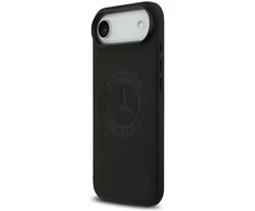 Mercedes Leather Vintage Logo MagSafe dėklas iPhone Air, juodos spalvos