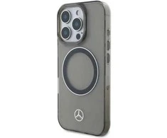 Mercedes MEHMP16X23HUOSK Apple iPhone 16 Pro Max 6.9" dėklas telefonui sidabro spalvos Ring MagSafe