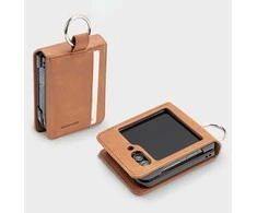 Mercury Basic Diary Dėklas Samsung Galaxy Z Flip7 Light rudos spalvos