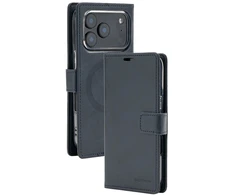 Mercury BlueMoon Diary MagSafe dėklas, skirtas iPhone 17 Pro / 18 Pro, Navy – tamsiai mėlyna