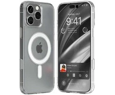 Mercury dėklas MagSafe Jelhard Apple iPhone 16Pro Max 6.9″ skaidrus