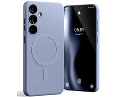 „Mercury MagSafe“ pusiau silikoninis dėklas „Samsung S25+ S936“ levandų spalvos