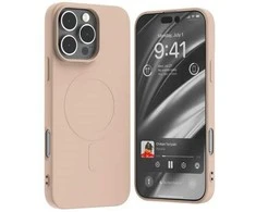 Dėklas Mercury MagSafe Semi-Silicone Apple iPhone 16 Pro Max 6,9″ rožinės spalvos sand