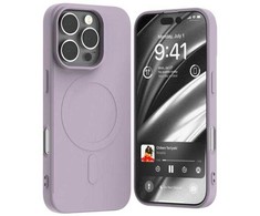 Mercury MagSafe Semi-Silikoninis Apple iPhone 16 Pro 6,3" dėklas telefonui violetinės spalvos