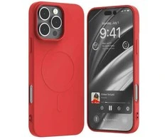 Dėklas Mercury MagSafe Semi-Silicone Apple iPhone 16 Pro Max 6,9″ raudonos spalvos