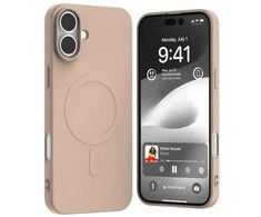 Dėklas Mercury MagSafe Semi-Silicone Apple iPhone 16 Plus 6,7″ rožinės spalvos sand