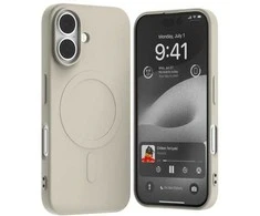 Dėklas Mercury MagSafe Semi-Silikoninis Apple iPhone 16 6,1" dėkals telefonui pilkos spalvos