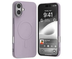 Dėklas Mercury MagSafe Semi-Silicone Apple iPhone 16 Plus 6,7″ lilac violetinės spalvos