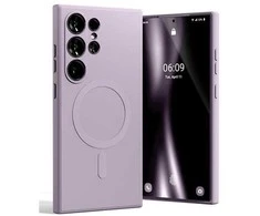 Dėklas Mercury MagSafe Semi-Silicone Samsung S24Ultra S928 lilac violetinės spalvos