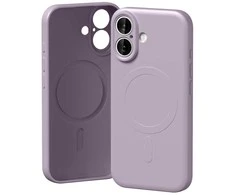 Mercury Semi-Silicone MagSafe dėklas Apple iPhone 17 Lavender pilkos spalvos