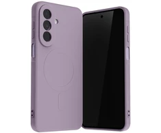 Mercury Semi-Silicone MagSafe Dėklas, skirtas Samsung Galaxy A27, levandų pilkos spalvos