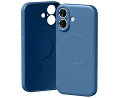 Mercury Semi-Silicone MagSafe dėklas Apple iPhone 17 mėlynos spalvos