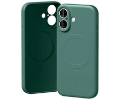 Mercury Semi-Silicone MagSafe dėklas Apple iPhone 17 žalios spalvos