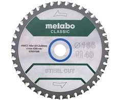 Pjovimo diskas Metabo FZ/FA STEEL CUT/SANDWICH PANEL CLASSIC 165x20x40 mm; 4°
