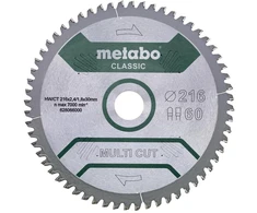 Metabo 628066000 Sägeblatt 216 x 30 60FZ