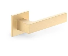 Metal_Bud Durų rankena, vidaus Q Slim Brushed Gold CUBE Q SLIM, aukso