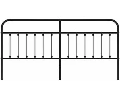 Metalinis galvūgalis, juodos spalvos, 200cm