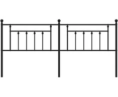 Metalinis galvūgalis, juodos spalvos, 200cm