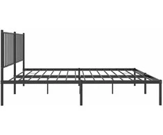 Lova Metalinis lovos rėmas su galvūgaliu, juodos spalvos, 135x190cm