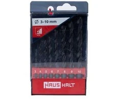 Grąžtas Metalo grąžtų komplektas HAUSHALT, 8 vnt. 3–10 mm