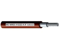MG0 Photovoltaic cable // MG Wires // 1x4mm2, 0.6/1kV red H1Z2Z2-K-R-4mm2 RD, 50m package