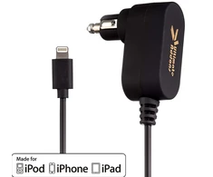 Midland UA-HELLA-A8 2A automobilinis įkroviklis su „Lightning“ jungtimi, skirtas iPod, iPhone, iPad