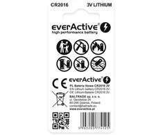 Mini ličio baterija everActive CR2016- lizdinė plokštelė 2 vnt.