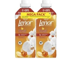 LENOR audinių minkštiklis Gold Orchid &amp; Vanilla 2 x 987 ml (94 Skalbimai)