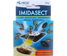 Mkds Gelinis insekticidas masalo padėkliuke IMIDASECT, tarakonams naikinti, 1,4 g