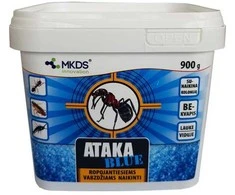 Mkds Granulės skruzdėms ir visiems ropojantiems naikinti ATAKA Mėlynas, 900 g