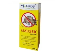 Mkds Graužikų nuodai MAUZER, grūdais, 150 g