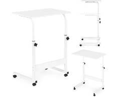 Mobile laptop table – side desk for armchair and sofa in baltos spalvos, ModernHome