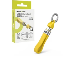 Mobile Origin 240W 40Gbps 8K USB-C Keychain Cable CB17 Geltona