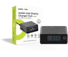 Mobile Origin 240W GaN Ekranas Charger Hub PW39 – 4x USB-C + 2x USB-A