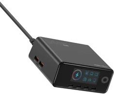 „Mobile Origin“ 240 W „GaN Ekranas“ įkrovimo šakotuvas PW39 – 4 USB-C + 2 USB-A