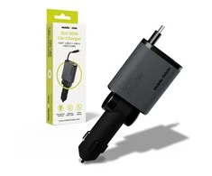 Mobile Origin 3in1 50W automobilinis įkroviklis CA27 – USB-C + USB-A, USB-C Cable