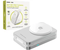 Mobile Origin 3in1 Qi2 25W Foldable Charging Stand PW35,MagSafe Compatible – Sidabrinis