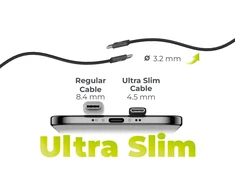 Mobile Origin 60W UltraSlim USB-C į USB-C laidas 1 m CB11 juodas