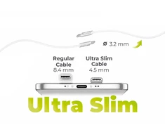 Mobile Origin 60W UltraSlim USB-C į USB-C laidas 1 m CB11 baltas