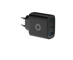 Mobile Origin GaN 40W laidinis įkroviklis MO13, juodos spalvos 1 USB-A + 2 USB-C