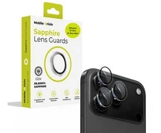 „Mobile Origin Sapphire“ objektyvo apsaugos, skaidrios – „iPhone 17 Pro / 17 Pro Max“