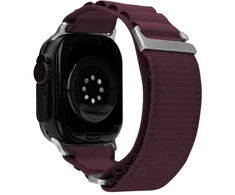 Mobilize Nylon Watch Band - Alpine - Titanium Connector - for Apple 38/40/41mm - Bordo