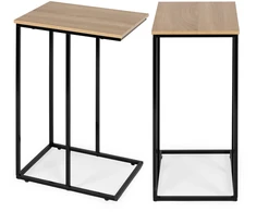 Mobilus šoninis staliukas nešiojamam kompiuteriui su metaliniu rėmu, ModernHome