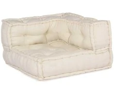 Modulinė sofa 2 pcs Kreminė 140 x 70 x 56 cm Audinys