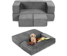 Ecotoys Didelė modulinė pilka sofa
