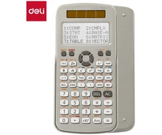 Mokyklinis skaičiuotuvas DELI, D991ES, 417 funkcijų, smėlio spalvos
