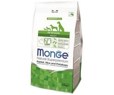Monge adult sausas pašaras (triušiena, ryžiai, bulvės) 12kg